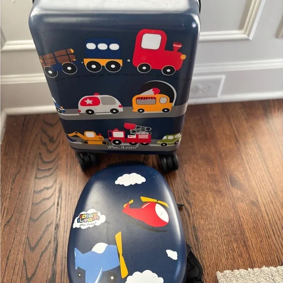 iPlay Kids Luggage/Carryon/Suitcase, 18" hard Set, Backpack, 4 Spinner Wheels - Picture 12 of 13